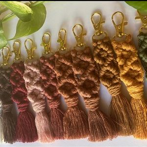 Macrame key chain.